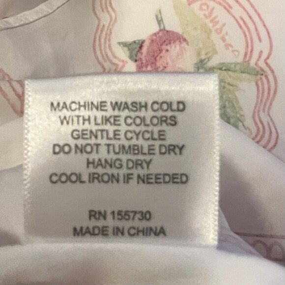 Jane + Delancey Women’s Top Fruits Medium Size Buttons Long Sleeves Fresas Limón - Picture 13 of 13